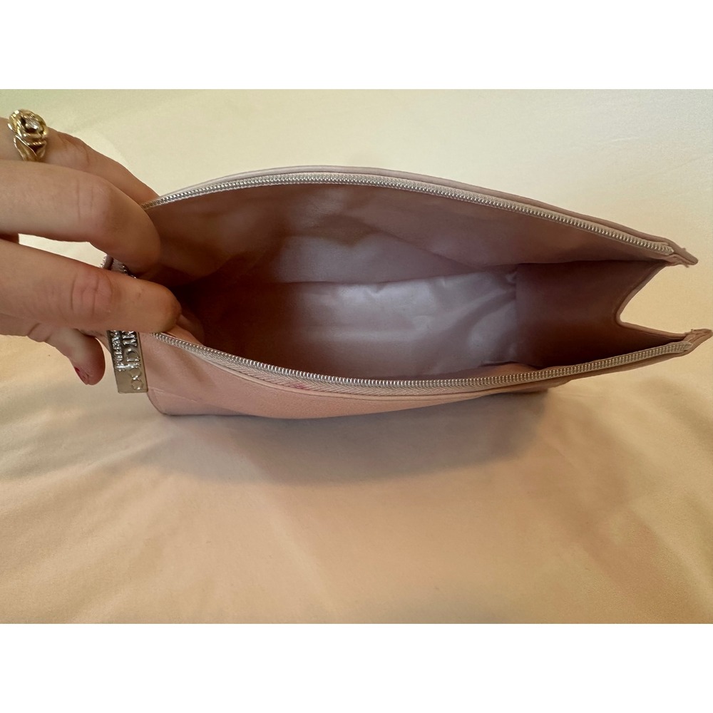 Jimmy Choo Parfums‎ Rose Gold Metallic Cosmetic Makeup Bag Pouch - Picture 7 of 7